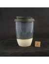 Soft Gray Blue Large Travel Cup