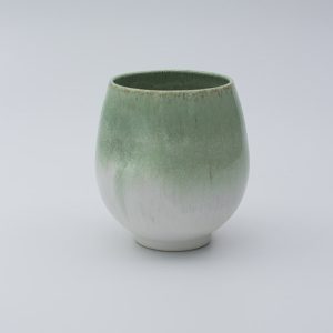 Green & white belly thumbler
